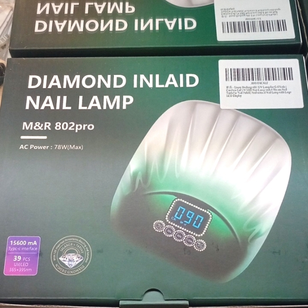 Diamond Inlaid UV Nail Lamp for Gel Nails